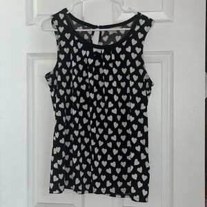 Banana Republic Heart Pattern Blouse